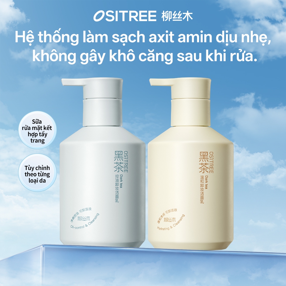 OSITREE Sữa rửa mặt AminoAcid phân lớp da tẩy trang sạch kiểm soát dầu ...