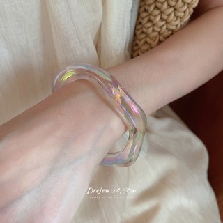 Vòng tay hình học acrylic lấp lánh DREJEW - Thiết kế độc đáo, phù hợp dành cho nữ