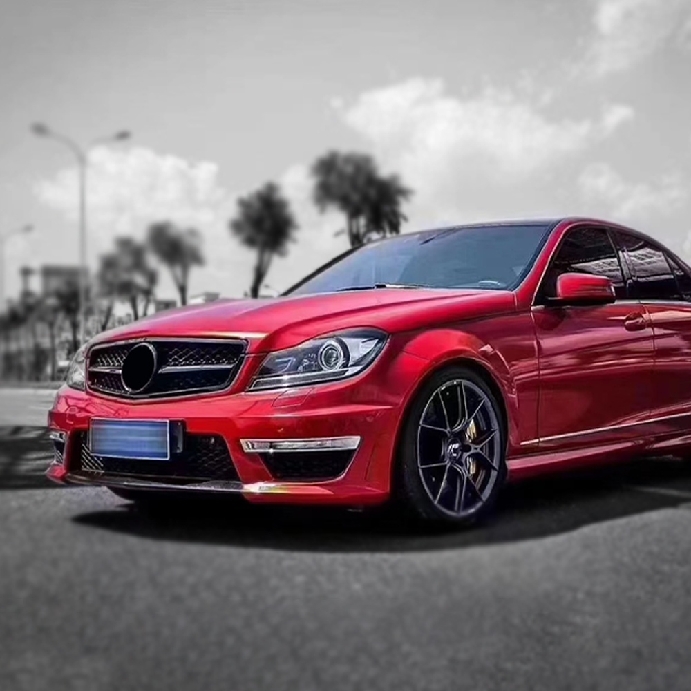 Lưới tản nhiệt phía trước phong cách AMG Lưới tản nhiệt cho Mercedes W204 C204 S204 Benz C lớp 2007 2008 2009 2010 2011 2012 2013 2014 như C180 C200 C220 C300 C250 Body Kit Tạo kiểu