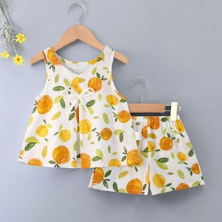 MuyoNowo Bộ Đồ Ngủ Hoa Không Tay Trẻ Em 100% Viscose Mềm Mại Mặc Nhà Mùa Hè