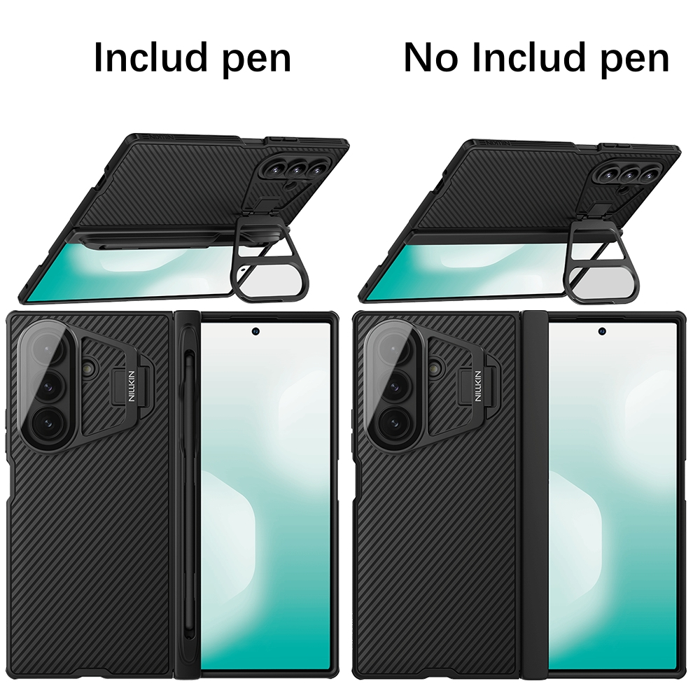 Nillkin Cho Samsung Galaxy Z Fold 7 PC TPU Camshield ProP Bảo Vệ Từ Tính Ống Kính Máy Ảnh Chân Đế Ốp Lưng Cứng Vỏ Điện Thoại Vỏ