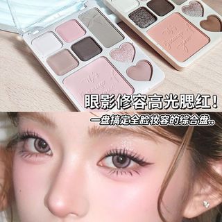 Bảng Phấn Mắt Đa Năng NOVO 8 Màu - Matte Glitter Chống Thấm Nước Lâu Dài Phong Cách Hàn Quốc Độ bão Hòa Thấp Trang Điểm Mắt 6511