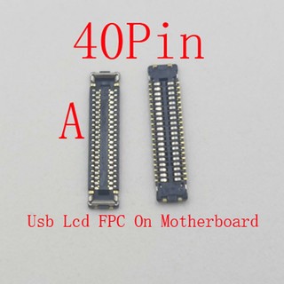 1-10 Cái Màn Hình Lcd Đầu Nối FPC Cắm Usb Cho Samsung A045 M04 M045 A05S A057F A14 4G A145F A04 M14 M145 Galaxy Sạc Flex Jack Liên Hệ A045F A145P Trên Tàu 40 Pin