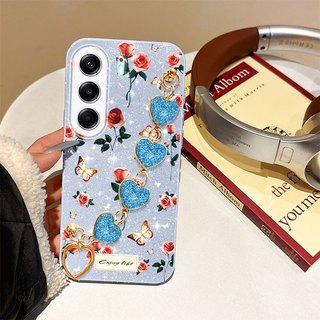 Ốp Điện Thoại YBD Cho Tecno Camon 40 Pro 5G 4G CM5 CM6 CM7 Full Màn Hình Hoa Hồng Dây Đeo Vòng Tay Màu Hồng Lấp Lánh