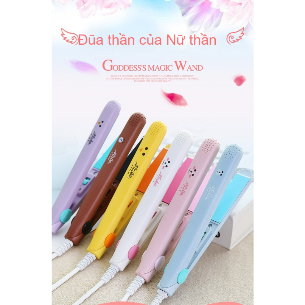 Máy Uốn & Làm Thẳng Tóc Mini 2 Trong 1 Thần Kỳ Làm Cuộn Trong Dạng Đặt Tải