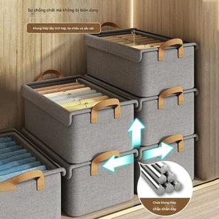 Hộp Bảo Quản Quần Áo Có Nắp Có Thể Gấp Gọn Tiện Lợi - Chống Bụi, Chống Ẩm Hiệu Quả