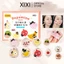 XIXI 8 Chiếc Bột Puff Set Màu Hồng Mềm Sử Dụng Kép Kem Nền Ướt & Khô, Bọt Biển Trang Điểm & Thiết Kế Hợp Thời Trang NO.J135