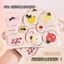 XIXI 8 Chiếc Bột Puff Set Màu Hồng Mềm Sử Dụng Kép Kem Nền Ướt & Khô, Bọt Biển Trang Điểm & Thiết Kế Hợp Thời Trang NO.J135
