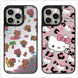 Dành Cho iPhone 17 16 15 Pro Max Da Báo In Hình Kitty Dành Cho iPhone 13 14 Pro Max Cứng PC Ốp điện thoại iPhone 11 12 Vỏ Gương Chống Sốc