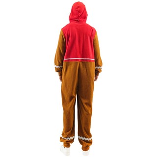 Đồng phục bánh gừng người lớn cho Giáng Sinh - Pyjama một mảnh nam, phù hợp cosplay và trang phục tiệc