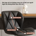 【Thanh lý lỗ】Ghế văn phòng, ghế ăn, ghế xoay, ghế quầy bar, ròng rọc, vải nhung, hiện đại hàng ngày Xoay lưng thoải mái — ảnh 4