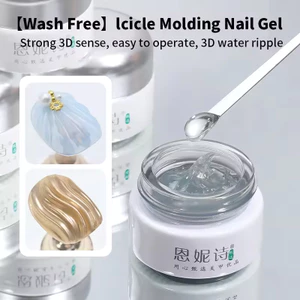 ANNIES 8g Sơn Gel Tạo Hình Băng Trụ Không Cần Rửa Vân sóng nước nổi 3D