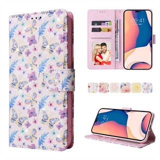 Bao Da Lật Ví Cho Iphone 14 15 16 17E Air 7 8 Plus Pro Max 16E Hoa Đau Khe Cắm Thẻ