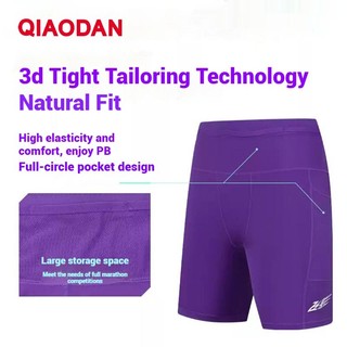 Quần short chạy bộ nam Qiaodan Bán đàn hồi nhanh khô Túi thắt lưng thoáng khí thoải mái QXBZK3252148R