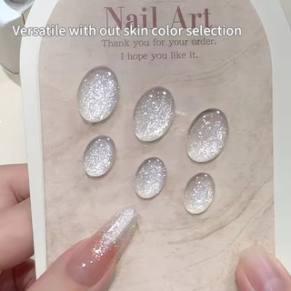 ANNIES Bạc Trắng Kim Cương Mịn Lấp Lánh Sơn Móng Tay Sequin Gel 16ml Cưới Váy