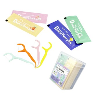 50 que / hộp Dùng Một Lần Hương Vị Trái Cây Bóng Bao Bì Cá Nhân Di Động Nha Khoa Bóng Tăm Dòng Chăm Sóc Răng Miệng Giữa Răng