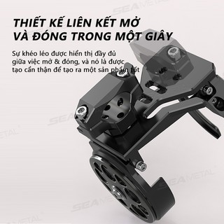 SEAMETAL Có Thể Gập Lại Bàn Xoay Xe Máy Cốc Giá Đỡ Nhựa Loại CNC Chống Rung Nước Giá Đỡ Ấm Siêu Tốc Phụ Kiện Sửa Đổi