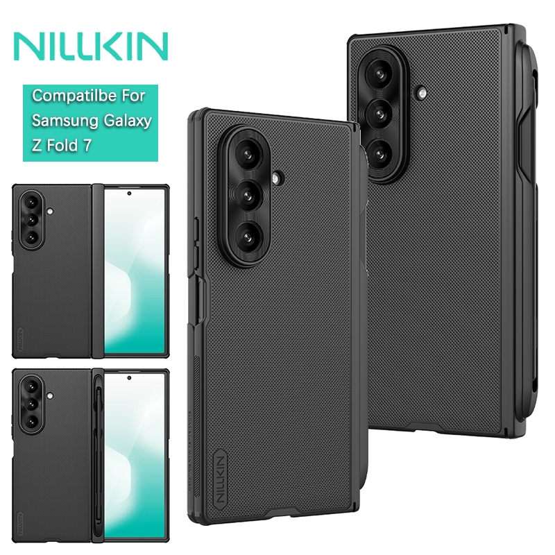Nillkin Cho Samsung Galaxy Z Fold 7 Siêu Mờ Lá Chắn Gấp Từ Tính Vỏ PC Bảo Vệ Vỏ Điện Thoại Vỏ Bảo Vệ Có Bút Chì