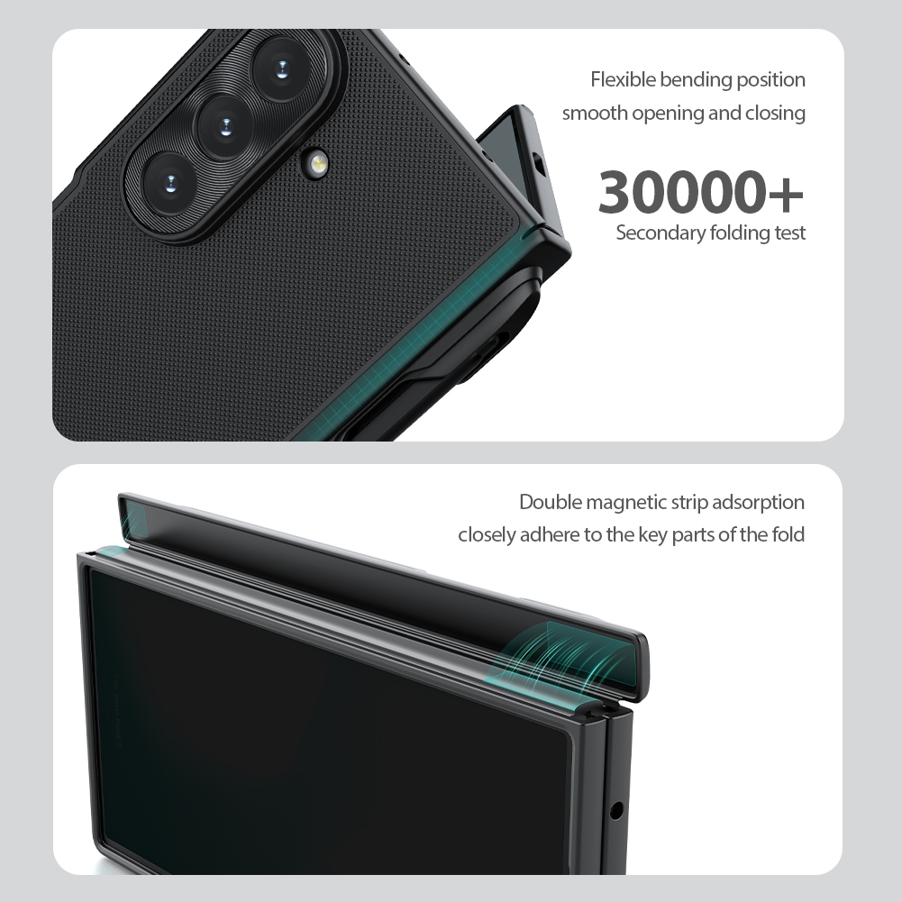 Nillkin Cho Samsung Galaxy Z Fold 7 Siêu Mờ Lá Chắn Gấp Từ Tính Vỏ PC Bảo Vệ Vỏ Điện Thoại Vỏ Bảo Vệ Có Bút Chì
