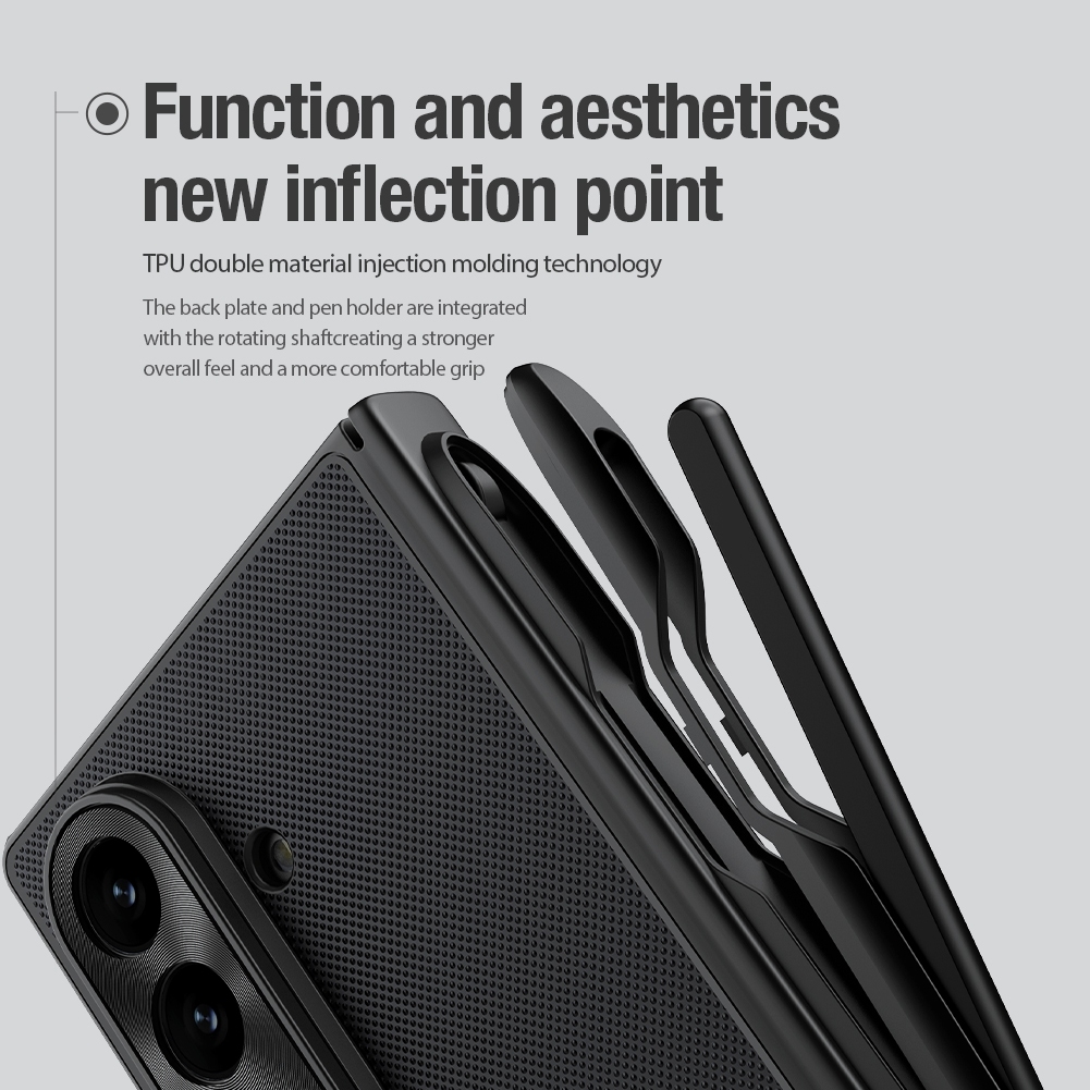 Nillkin Cho Samsung Galaxy Z Fold 7 Siêu Mờ Lá Chắn Gấp Từ Tính Vỏ PC Bảo Vệ Vỏ Điện Thoại Vỏ Bảo Vệ Có Bút Chì