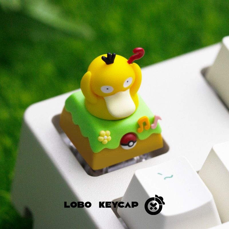 Pikachu charmander squirtle psyduck pokemon anime keycap set cho bàn ...