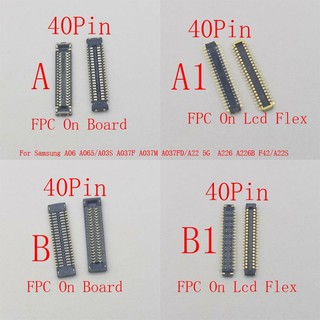 2-20 Chiếc Màn Hình Lcd Đầu Nối FPC Usb Sạc Cắm Cho Samsung A06 A065 A03S A037F A22 5G A226 F42 A22S Sạc Galaxy A065F A037 A226F Jack Liên Hệ Trên Bo Mạch Chủ 40 Pin