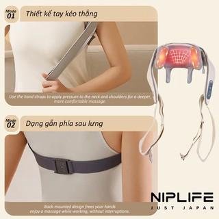 Máy Massage Cổ Vai Gáy NIPLIFE Pro –Massage Mô Phỏng Như Bàn Tay Người