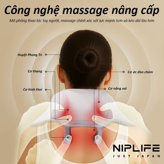 Máy Massage Cổ Vai Gáy NIPLIFE Pro –Massage Mô Phỏng Như Bàn Tay Người