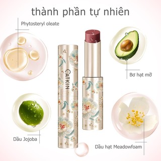 Son thỏi bóng dưỡng ẩm Catkin Glossy Lip Balm Dưỡng ẩm Dưỡng chất dồi dào Bóng mượt cao Juicy Lasting Lip Makeup