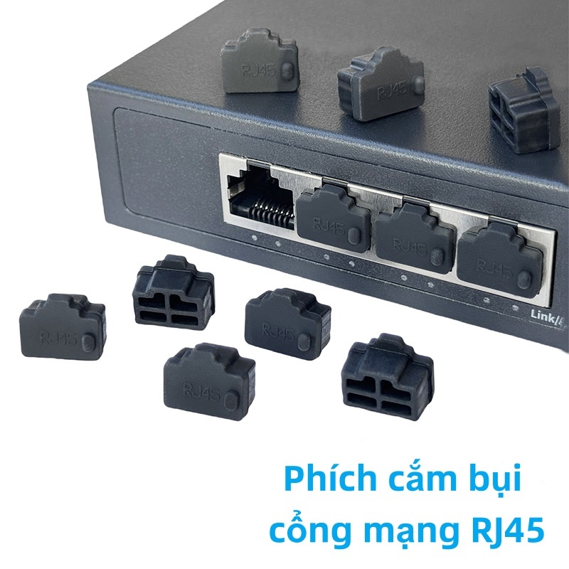 Ethernet Sealer RJ45 Cổng Cáp Mạng Chống Bụi Cắm Máy Tính LAN Cắm ...