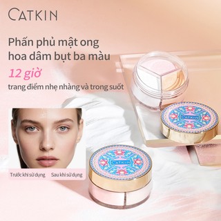 CATKIN 3-COLORS LOOSE FINISHING POWDER Phấn phủ mịn kiểm soát dầu chống thấm nước
