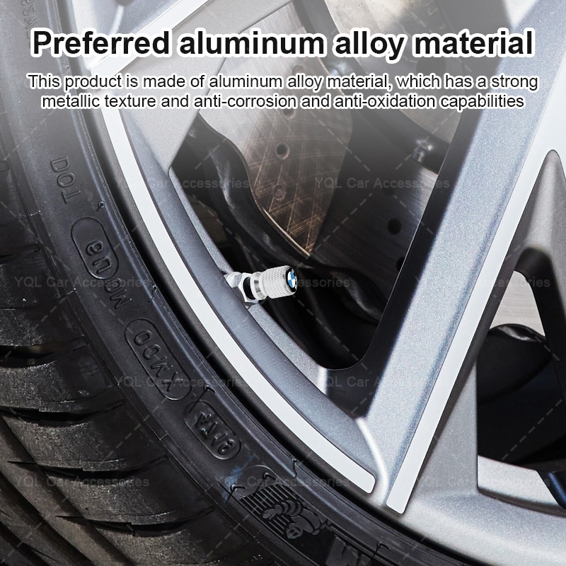 4 Ren Tạo Kiểu Lốp Xe Ô Tô Chống Bụi Nắp 3D Logo Van Ô Tô Thân Bảo Vệ Nắp Cho Xe BMW E61 E90 E82 E70 E71 E87 E88 E89 X5 X6