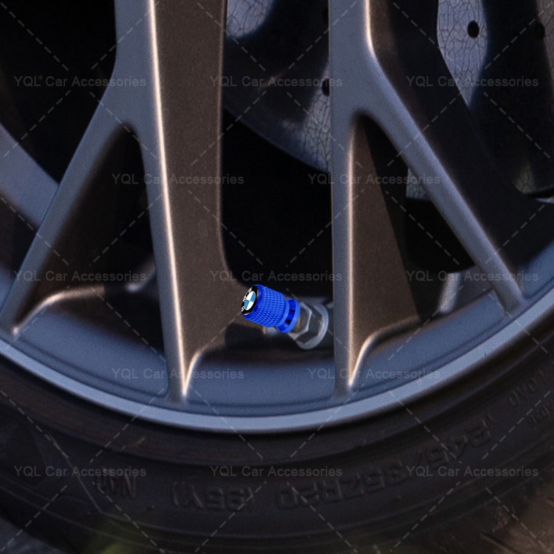 4 Ren Tạo Kiểu Lốp Xe Ô Tô Chống Bụi Nắp 3D Logo Van Ô Tô Thân Bảo Vệ Nắp Cho Xe BMW E61 E90 E82 E70 E71 E87 E88 E89 X5 X6