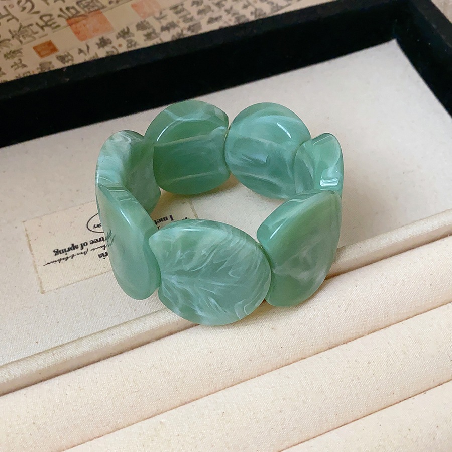 Vòng tay ghép hình tròn acrylic xuất xứ châu Âu và châu Mỹ, thời trang và thanh lịch