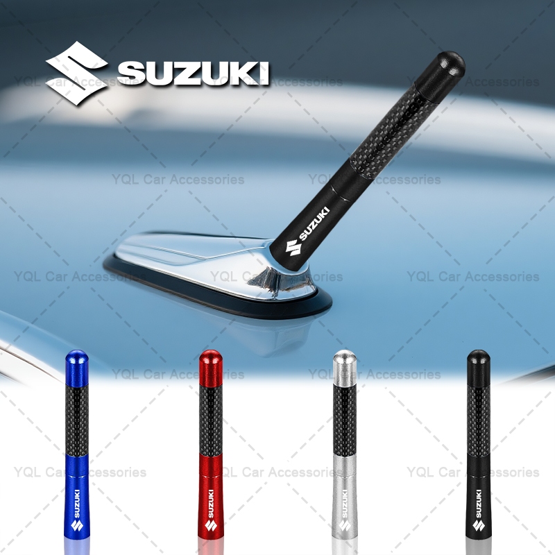Đa Năng 12cm Kim Loại Đài Phát Thanh Ô Tô Ăng Ten Logo Ô Tô Phụ Kiện Sửa Đổi Cho Suzuki Grand Vitara Suzuki Sx4 Swift Alto