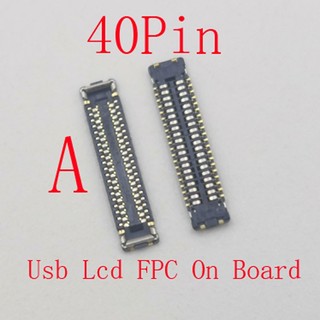 2-10 Chiếc Màn Hình Lcd Đầu Nối FPC Cắm Usb Cho Samsung A14 5G A146F M14 M146 A05 A055F F14 E146B Sạc Galaxy Sạc 40 Pin Flex Cable Jack Liên Hệ Ổ Cắm