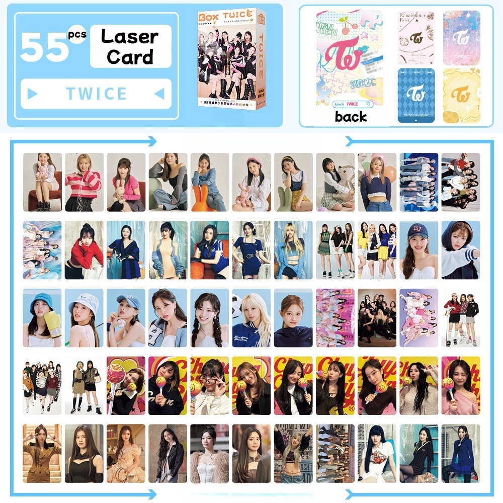TWICE Photocards Laser Hologram Lomo Cards With You I GOT YOU MISAMO Nayeon Jeongyeon Momo Sana Jihyo Mina Dahyun Chaeyoung Tzuyu Bưu thiếp ba chiều
