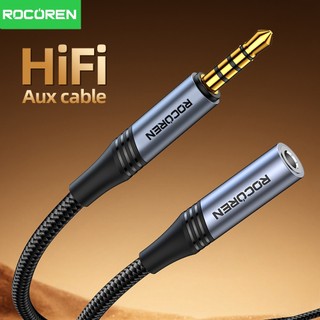 Rocoren Aux Cáp Nối Dài Cáp Âm Thanh Jack 3.5 Mm Nam Sang Nữ Dây Nối Dài Âm Thanh Dây Cho Ô Tô Laptop Tai Nghe Loa TV PC