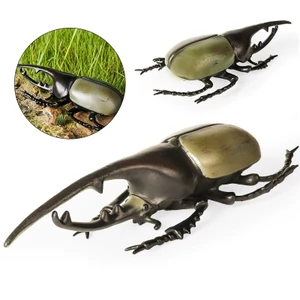 Trẻ em mô phỏng cao su mềm dài halberd túi lớn côn trùng xẻng bọ cánh cứng kỳ lân cổ tích bọ cánh cứng châu chấu mô hình côn trùng động vật đồ chơi
