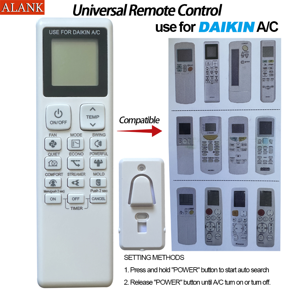 ALANK Remote Điều khiển điều hòa DAIKIN (Điều hòa chia áp dụng) Đa năng DAIKIN Tất cả các mẫu
