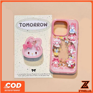 Ốp Lưng Cho Honor X8D X9C X7C X8C X7D X9D X6B X8B X6A X7A X7B X9B 400 SMART 200 SMART Dễ Thương Viền Hồng Giai Điệu Trong Suốt Chống Sốc Ốp Điện Thoại TPU