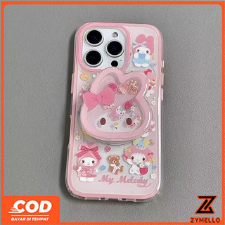 Ốp Lưng Cho Honor X8D X9C X7C X8C X7D X9D X6B X8B X6A X7A X7B X9B 400 SMART 200 SMART Dễ Thương Viền Hồng Giai Điệu Trong Suốt Chống Sốc Ốp Điện Thoại TPU