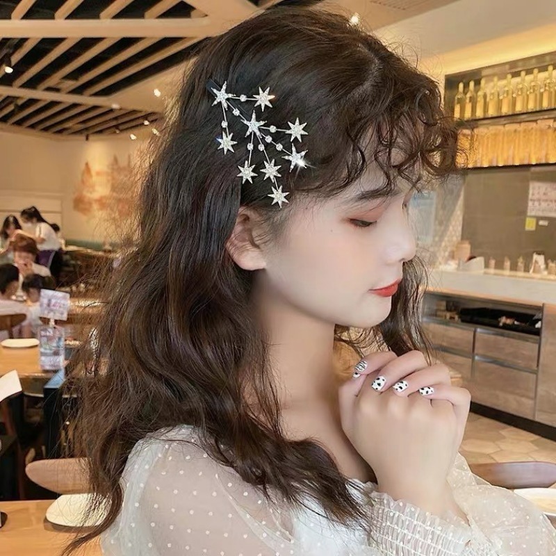 Bộ kẹp tóc kim cương giả, style thời trang Hàn Quốc, phụ kiện tóc dành cho nữ