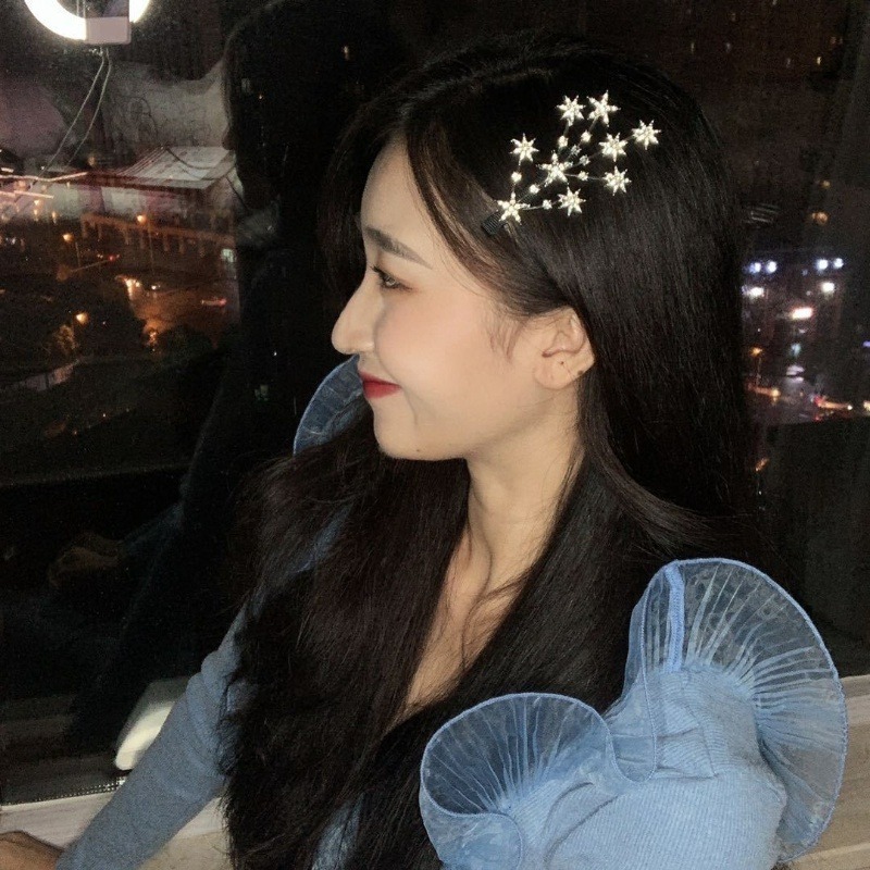 Bộ kẹp tóc kim cương giả, style thời trang Hàn Quốc, phụ kiện tóc dành cho nữ