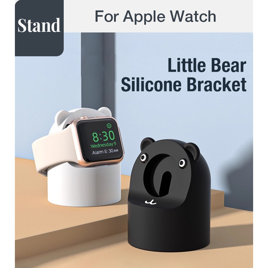 Giá đỡ gấu Giá đỡ silicon Giá đỡ đồng hồ Giá đỡ sạc Thích hợp cho Apple Watch SE S10 S9 S8 S7 S6 S5 S4 S3 Ultra 49mm 46mm 44mm 41mm 42mm 40mm 38mm