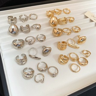 Bộ 10 Nhẫn Kết Hợp Nhẫn Vàng Bạc