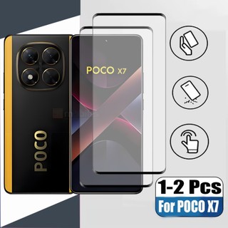 Poco X7 1-2 Chiếc Kính Cường Lực Bảo Vệ Màn Hình Cho Xiaomi POCO X6 M6 X7 Pro 4G 5G 9D Kính Bảo Vệ