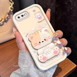 Ốp Lưng Cho iPhone 7 Plus 8 Plus 6S Plus 6 Plus 7 8 6 6S Thẩm Mỹ Gấu Xoay Chân Đế Thiết Kế Mới Vỏ Điện Thoại Silicon Chống Sốc TPU Mềm