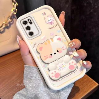 Ốp Lưng Cho OPPO Reno 12 5G Reno 12 Pro 5G Thẩm Mỹ Gấu Xoay Chân Đế Thiết Kế Mới Vỏ Điện Thoại Silicon Chống Sốc TPU Mềm