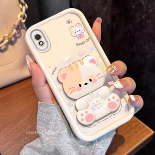 Ốp Lưng Cho OPPO A37 A37F Thẩm Mỹ Gấu Xoay Đứng Thiết Kế Mới Vỏ Điện Thoại Silicon Chống Sốc TPU Mềm